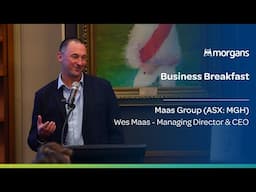 Morgans Business Breakfast  - Maas Group (ASX:MGH)