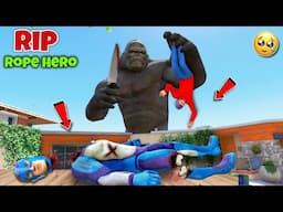 Rip Rope Hero! King Kong Kill To Rope Hero In Gta 5 | Rope Hero Vice Town | Black Spider 2.0