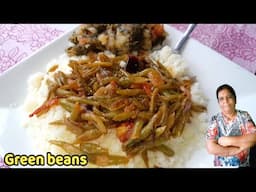 How I cook simple yet delicious green beans.