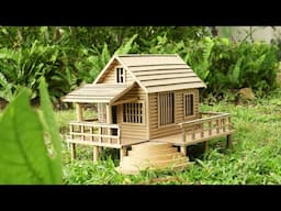 Cardboard House #116 \ Watch This Cardboard Turn Into a Beautiful Mini Cottage!
