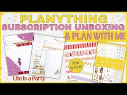 PLANYTHING MAY SUBSCRIPTION UNBOXING & PLAN WITH ME |  LIFE IS A PARTY COWGIRL VIBES | DAILY PAGES