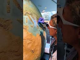 Cleaning The 6-Foot Earth Globe At Chicago’s Adler Planetarium