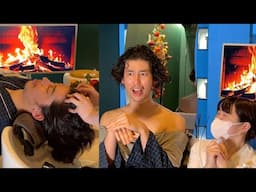 ASMR Australian Guy Tried Japanese Head SPA for the first time (No Talking, Rainy day) @JojosASMR