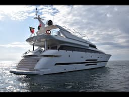 34 m NEW CUSTOM MOTOR YACHT FOR SALE based on AKIR 108 HULL by Cantieri di Pisa completed in Turkey.