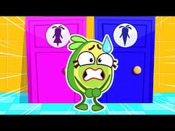 Potty Time Trouble! 🚽🤔 | Learn Restroom Rules with Pit & Penny 🥑
