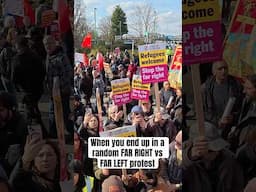 Immigration protests in nuneaton cause clashes between the Far Right and Far Left 🇬🇧 #immigration