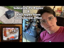 Zenith VCR Combo TV repair, and vintage realty training tapes found in an office building.