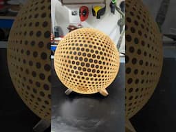 It’s flat I promise…. Cutting board with a sphere inlay #woodworking #cuttingboard #inlay #onefinity