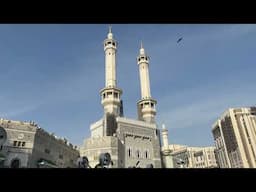 A Peaceful atmosphere in Makkah outside the Masjid