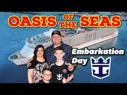 BOARDING ROYAL CARIBBEAN'S OASIS OF THE SEAS | Embarkation Day