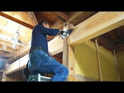 Fixing a Drooping Beam with Power Timber! | Carpenter’s Renovation Part 4