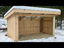 How to build a small Wood Shed...  Quick and Easy !
