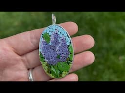 Ep. 246 HOW I MAKE A MICRO MOSAIC LILAC PENDANT!