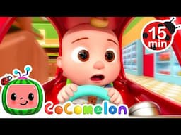 Fastest Cart Wins! Grocery Store Fun for Kids | CoComelon Nursery Rhymes & Songs | Kids Learning