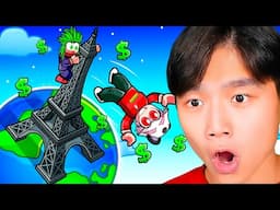 Making $9,878,878 In Roblox Climb And Jump Tower