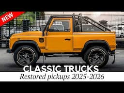 Modernized Classics: 7 Pickup Trucks with Reimagined Designs & Swapped Engines