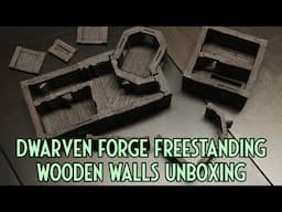 Dwarven Forge Freestanding Wooden Walls Unboxing
