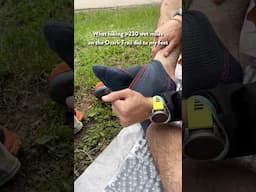 My feet after setting the Ozark Trail unsupported speed record.