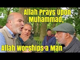 Speakers Corner - An Arab Speaking Christian Leaves Muslims Shocked - Allah Prays Upon Muhammad