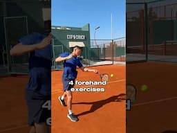 4 forehand tennis exercises 🎾📈 #tennis #tennistips #tennisexercises