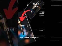 DIY 3.5mm to mono jack Cable wiring diagram: Easy Audio Connection #shorts #diy #audiocable #mono