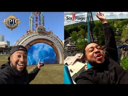 Visiting Universal's EPIC UNIVERSE...in Atlanta? | Riding INTENSE Rides at Six Flags Over Georgia!
