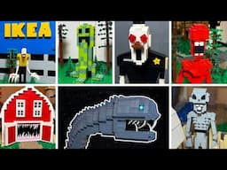 LEGO SCP-3000 vs SCP-973 vs SCP-1051 vs SCP-4975 vs SCP-3008 vs SCP-3199 vs SCP-966