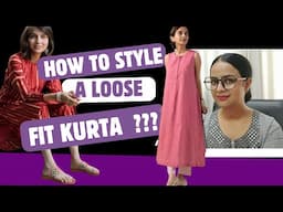 Most suitable pants,fabrics,footwear,hairdos for Loose Kurtas