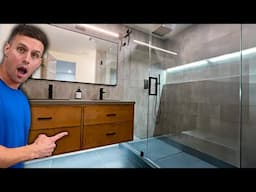 EPIC Bathroom Renovation in 6 minutes