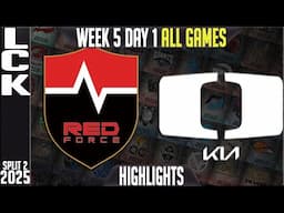 NS vs DK Highlights ALL GAMES | LCK W5D1 Split 2 2025 | Nongshim Redforce vs Damwon KIA