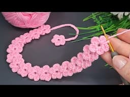 Easy Crochet Knit Bandana Making🧶#crochet #knitting #diy #keşfet #handmade
