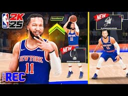 JALEN BRUNSON BUILD + ALL SIGNATURE MOVES are OVERPOWERED in the RANDOM REC (NBA 2K25)