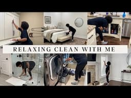 RELAXING CLEAN WITH ME | CLEANING, ORGANIZING & LAUNDRY MOTIVATION #cleanwithme