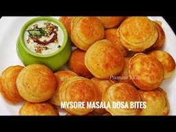 Instant Suji Mysore Masala Dosa Bites | South Indian Mysore Masala Appam Recipe | Poonam’s Kitchen