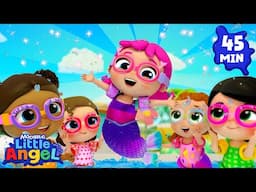 Jill and Friends Swim like Mermaids! | Little Angel Kids Songs & Nursery Rhymes