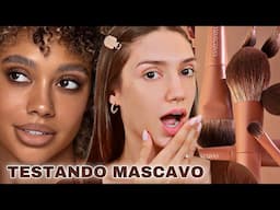 SENDO BEM SINCERA SOBRE *MASCAVO* TESTANDO TODOS OS PRODUTOS E PINCÉIS DA MASCAVO | marca Mari Saad