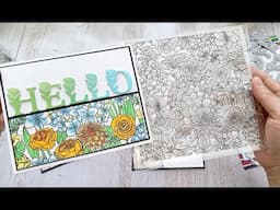 Use Floral Alphabet Metal Die to make stunning cards - #Alinacutle® #AlinaCraft #handmadecards