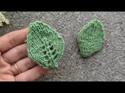 Knit Double Layer Leaf