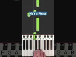 He's a Pirate - Pirates of the Caribbean - Piano Tutorial EASY