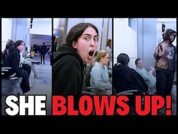 INSANE WOMAN RAGES at Her Boyfriend in AIRPORT!