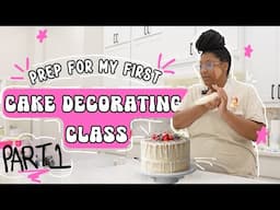 preparing for my first cake decorating class 🧑🏽‍🍳 #homebakery