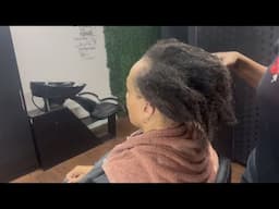 She did NOT want to deal with her MATTED hair.