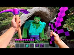 Minecraft in Real Life ~ GIANT ZOMBIE MUTANT BATTLE in Realistic Minecraft Animation POV