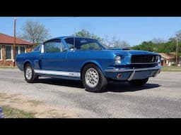 1966 Ford Mustang Shelby GT350 GT 350 289 4 Speed in Blue & Ride on My Car Story with Lou Costabile