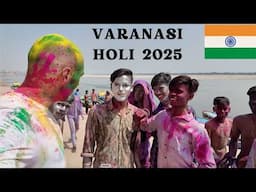 My First Playing Holi Experience in VARANASI 2025