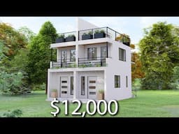 (3x6 Meters) Tiny House Design | Small 1 Bedroom House With a Flat Roof | Small Lot