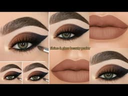 Easy eye makeup tutorial for beginners | cutcreas eyes makeup tutorial | makeup artist | shine&glow
