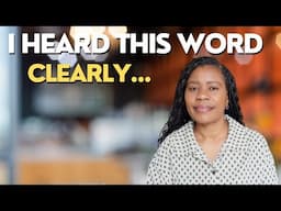 This Is What God Says To You - I heard THIS clearly