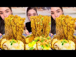 ASMR Eating Spicy Noodles Big Bites | Chinese Spicy Food ASMR 중국먹방 | 중국국수먹방 | ASMR Eating Video