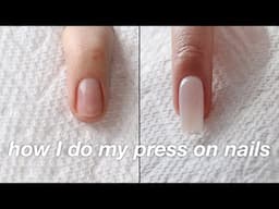 how I do my press on nails *with builder gel*